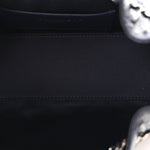 Metallic Caviar Quilted Mini Chanel 25 Handbag Dark Blue