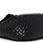 Nappa Intrecciato Small Cobble Shoulder Bag Black