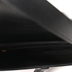 Grained Calfskin Saddle Bag Black