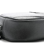 Grain De Poudre Matelasse Monochrome Monogram Mini Lou Camera Bag Black