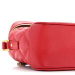 Grain de Poudre Quilted 80's Vanity Bag Rouge Eros