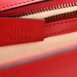 Calfskin Web Medium Peony Chain Shoulder Bag Red