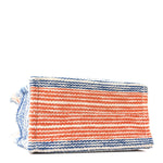 Canvas Calfskin Striped Triomphe Small Cabas Thais Multicolor