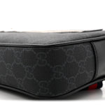 Soft GG Supreme Monogram Web Belt Bag Black Grey