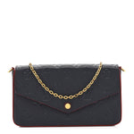 Empreinte Pochette Felicie Chain Wallet Marine Rouge