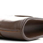Lambskin Maxi Intrecciato Mini Cassette Crossbody Pouch Brown