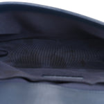 Caviar Chevron Quilted Medium Boy Flap Navy