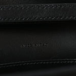 Shiny Calfskin Triomphe Margo Wallet on Chain Black
