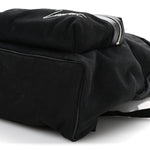 Canvas Signature Embroidered City Backpack Black