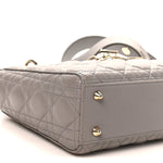 Lambskin Cannage Small My ABCDior Lady Dior Grey