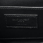 Grain De Poudre Textured Mixed Matelasse Triquilt Small Monogram Monochrome Satchel Black
