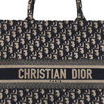 Oblique Large Book Tote Blue Multicolor