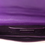 Patent Cannage Lady Dior Convertible Clutch Purple