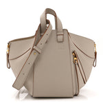 Grained Calfskin Small Hammock Shoulder Bag Light Ghost