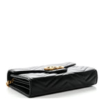 Calfskin Matelasse GG Marmont Chain Wallet Black
