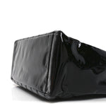 Patent Quilted Grand Shopping Tote GST Black