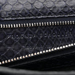 Snakeskin PS1 Pochette Clutch Blue