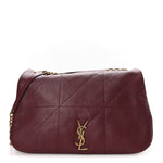Lambskin Matelasse Monogram Large Jamie 4.3 New Dark Bordeaux