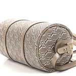 GG Shadow Monogram Ophidia Top Handle Bowler Bag Taupe