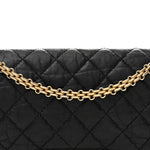 Aged Calfskin Quilted 2.55 Reissue 226 Flap Black