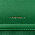 Aged Calfskin Quilted Reissue 2.55 Phone Holder With Chain Green