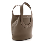 Taurillon Clemence Swift In-The-Loop 18 Bag Etoupe