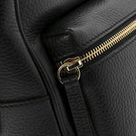 Pebbled Calfskin Soho Chain Backpack Black