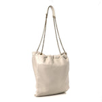 Lambskin Matelasse Monogram Medium Jamie 4.3 Pochon Blanc Vintage