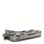 Metallic Agneau Arena Small Le Cagole Sling Bag Silver
