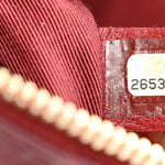 Calfskin Quilted Banane Waist Bag Fanny Pack Burgundy