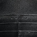 Grain De Poudre Matelasse Chevron Monogram Chain Wallet Black