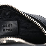 GG Supreme Monogram Appia Calfskin Web Small Camera Messenger Bag Black Grey