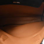 Vitello Daino Medium Double Tote Black Cuoio