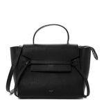 Grained Calfskin Mini Belt Bag Black