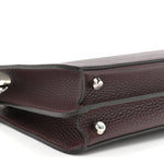 Cuoio Romano Vitello Cover Glazed Fabric Bi-Color FF 1974 Mini Peekaboo I SEE U Satchel  Ghianda Grezzo