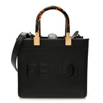 Vitello King Plexiglass Small Fendi Sunshine Shopper Tote Black