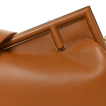 Shiny Nappa Medium Fendi First Caramello