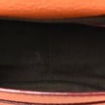 Grained Calfskin Small Marcie Saddle Bag Wood Rose
