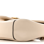 Calfskin Matelasse Mini GG Marmont Shoulder Bag White