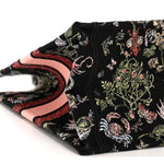 Canvas Embroidered Medium Cabinet De Curiosites Book Tote Black Multicolor
