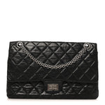 Aged Calfskin Quilted 2.55 Reissue 226 Flap Black