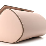 Textured Calfskin Mini Pandora Box Chain Crossbody Bag Powder Pink