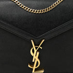 Grain De Poudre Monogram Cassandra Clasp Bag Black