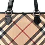 Supernova Check Small Nickie Tote Black
