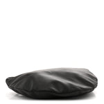 Finely Grained Calfskin Small Izzy Crescent Shoulder Bag Ebony Brown