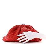Nappa Maxi Intrecciato The Pouch Oversized Clutch Bright Red
