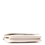 Caviar Quilted Wallet On Chain WOC White