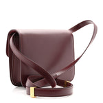 Liege Calfskin Teen Classic Box Flap Bag Burgundy