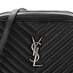 Calfskin Matelasse Monogram Lou Camera Bag Black