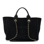 Mixed Fibers Small Deauville Tote Black